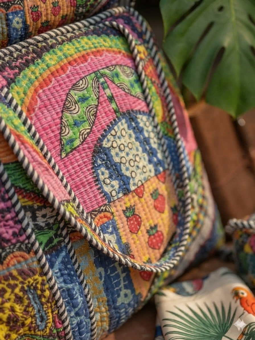 Quilt Set Tote Bag By Anhad Rang