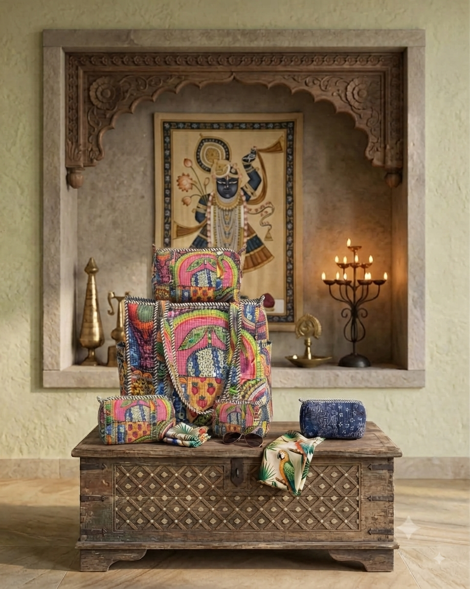 Quilt Set Tote Bag By Anhad Rang