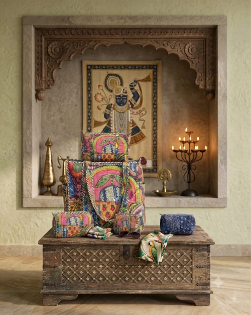 Quilt Set Tote Bag By Anhad Rang