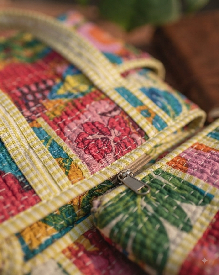 Quilt Set Tote Bag By Anhad Rang