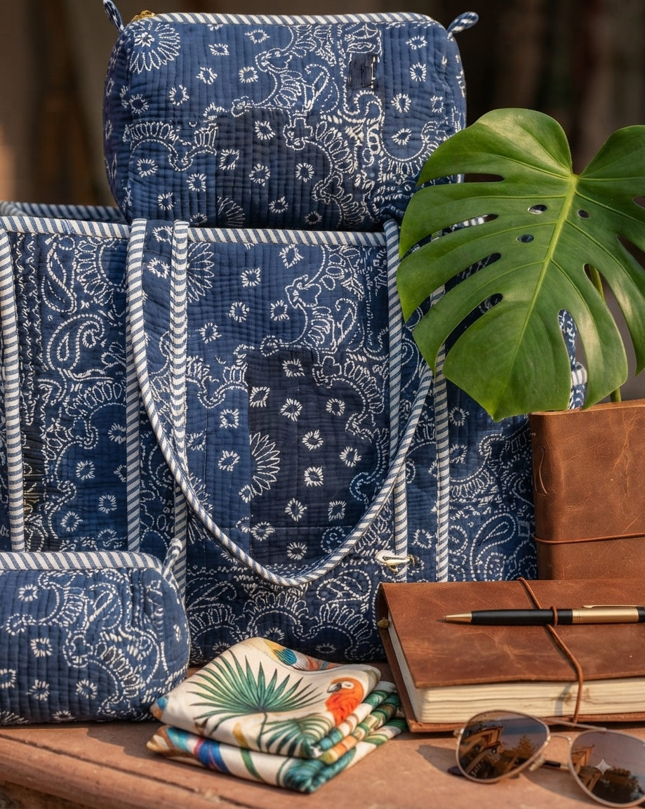 Quilt Set Tote Bag By Anhad Rang