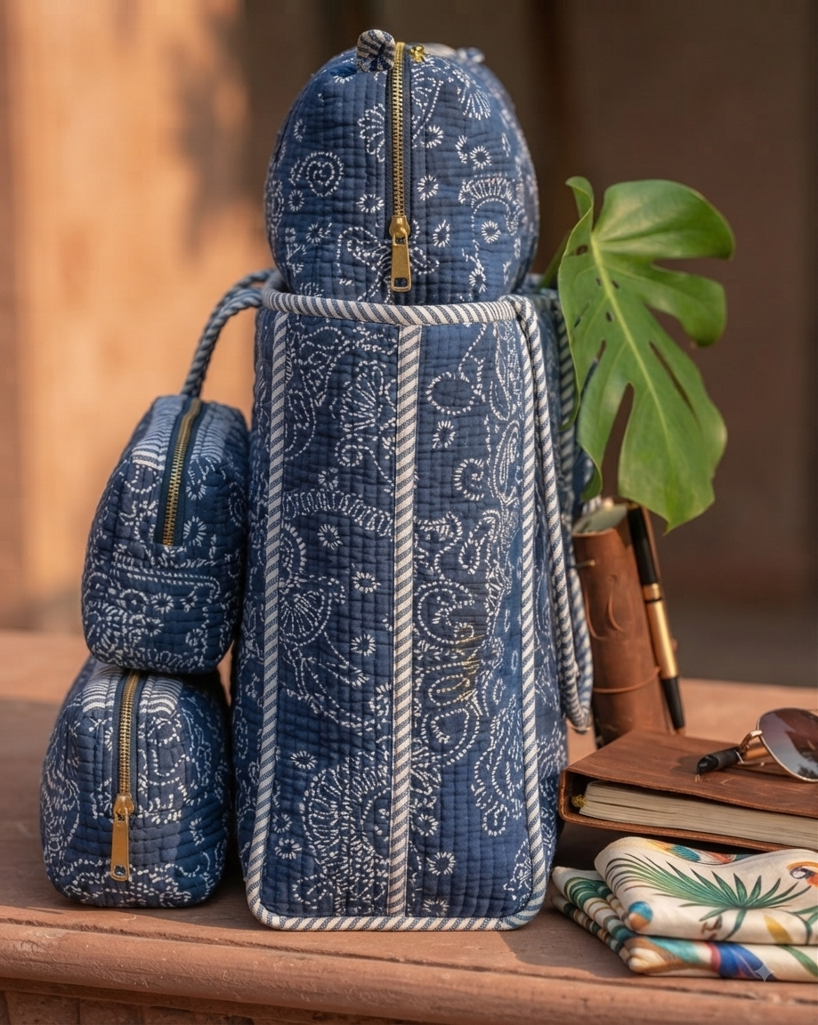 Quilt Set Tote Bag By Anhad Rang