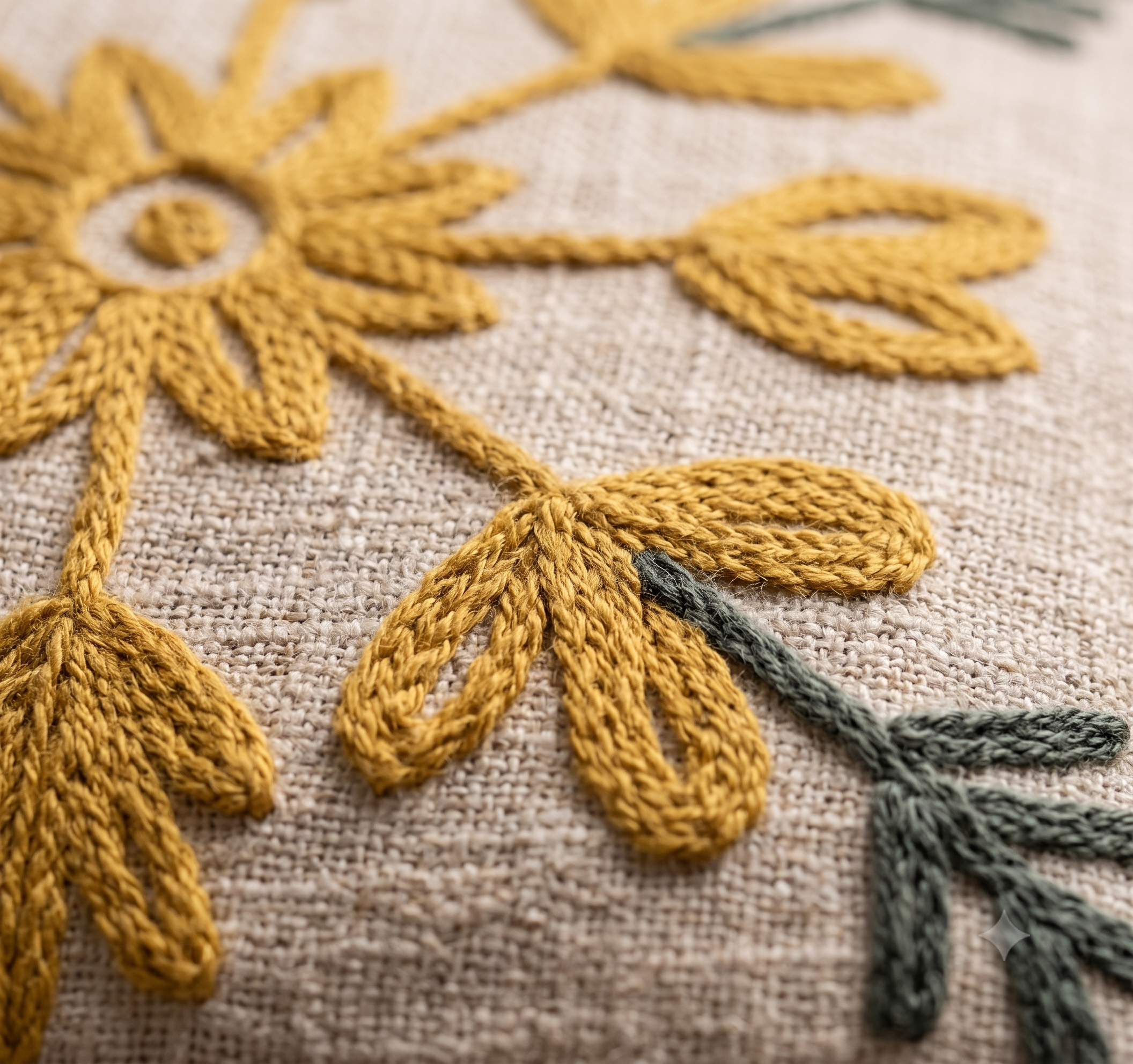 Fresh Bloom Daisy Lounge Yellow Cushion Cover (40cm*40cm)