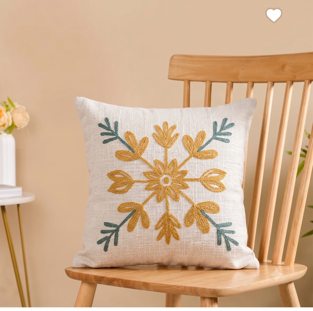 Fresh Bloom Daisy Lounge Yellow Cushion Cover (40cm*40cm)