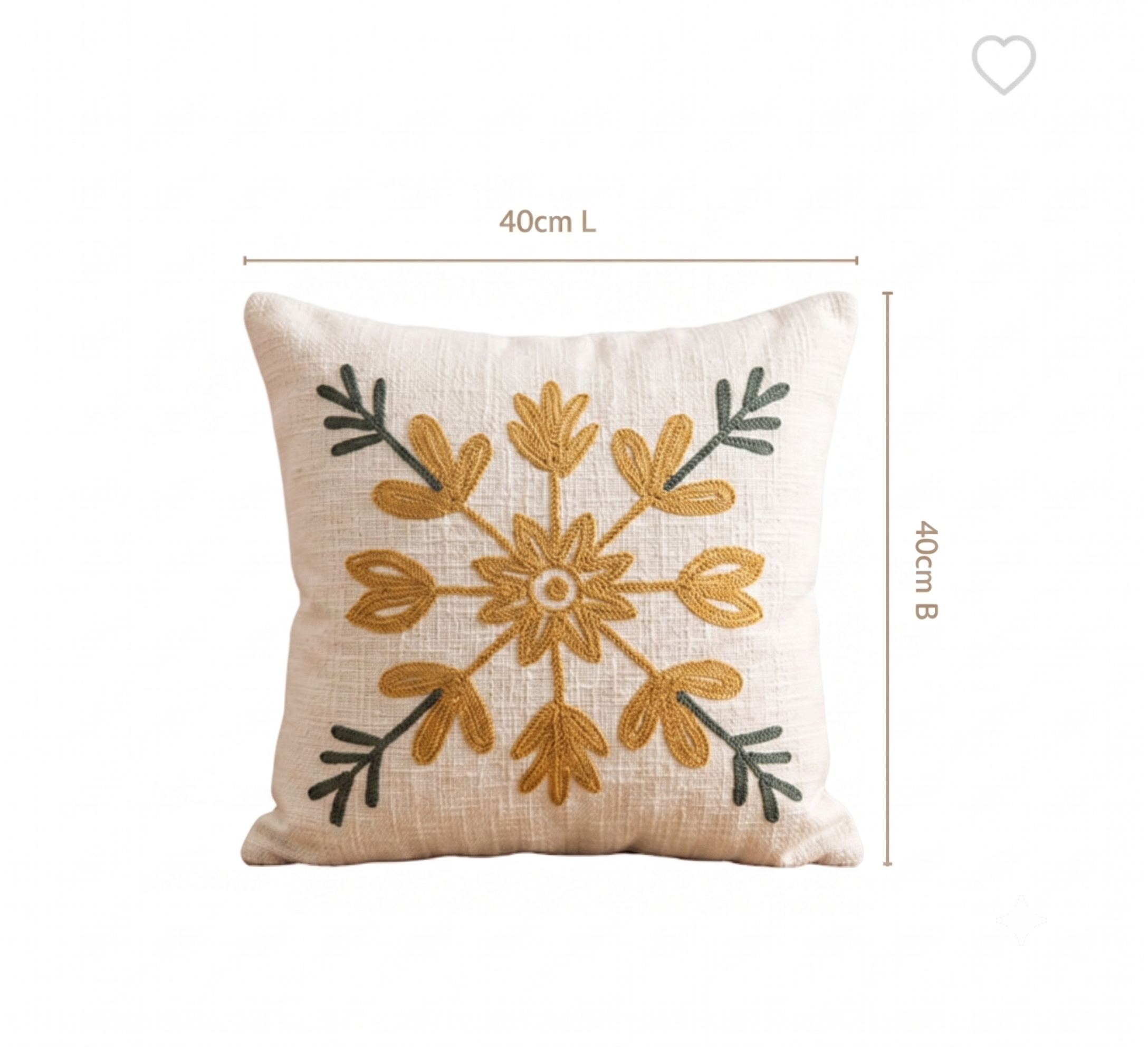 Fresh Bloom Daisy Lounge Yellow Cushion Cover (40cm*40cm)