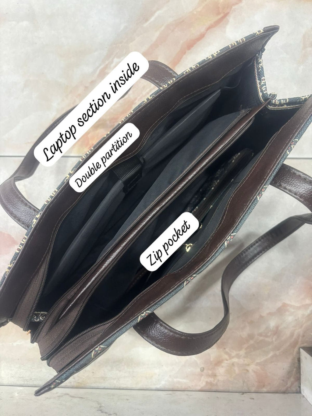 Squate Tote Laptop Bag By Anhad Rang